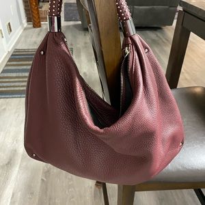 Kenneth Cole leather hobo tote